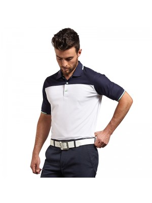 Plain g.Frederick collar block polo shirt Glenmuir 160 GSM